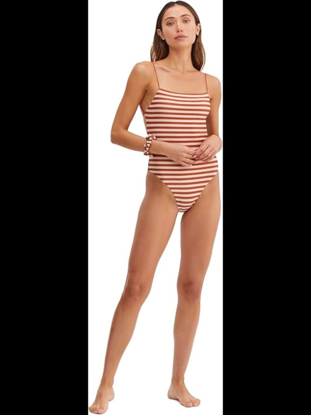 NWT Gottex Au Naturel Golden Hour Women's Round Neck One Piece Swimsuit SZ 6